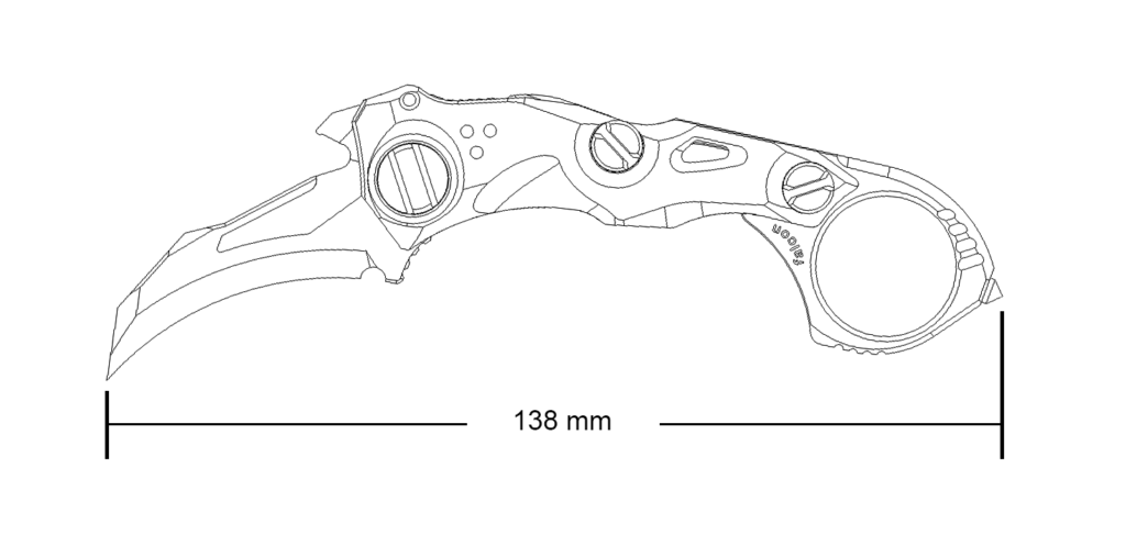 Coltello pieghevole Forever Steel Falcon Mini